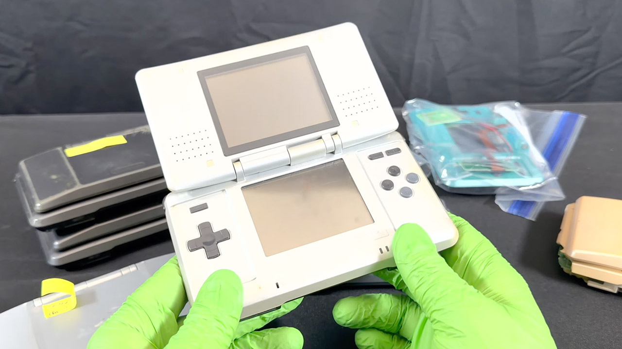 Gold Plastic Syndrome Nintendo DS Console