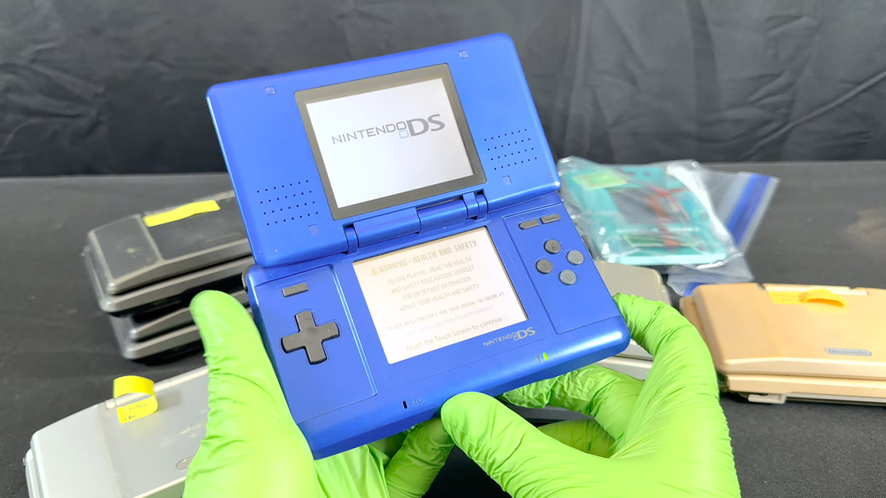 Gold Plastic Syndrome Nintendo DS Console