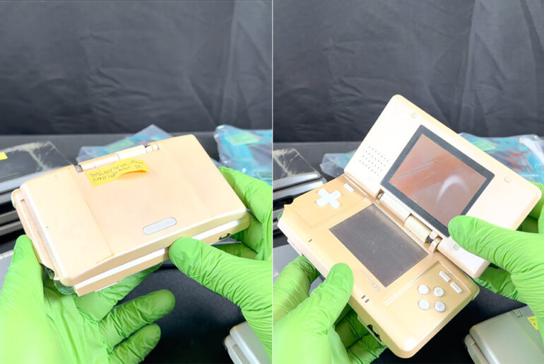 Gold Plastic Syndrome Nintendo DS Console