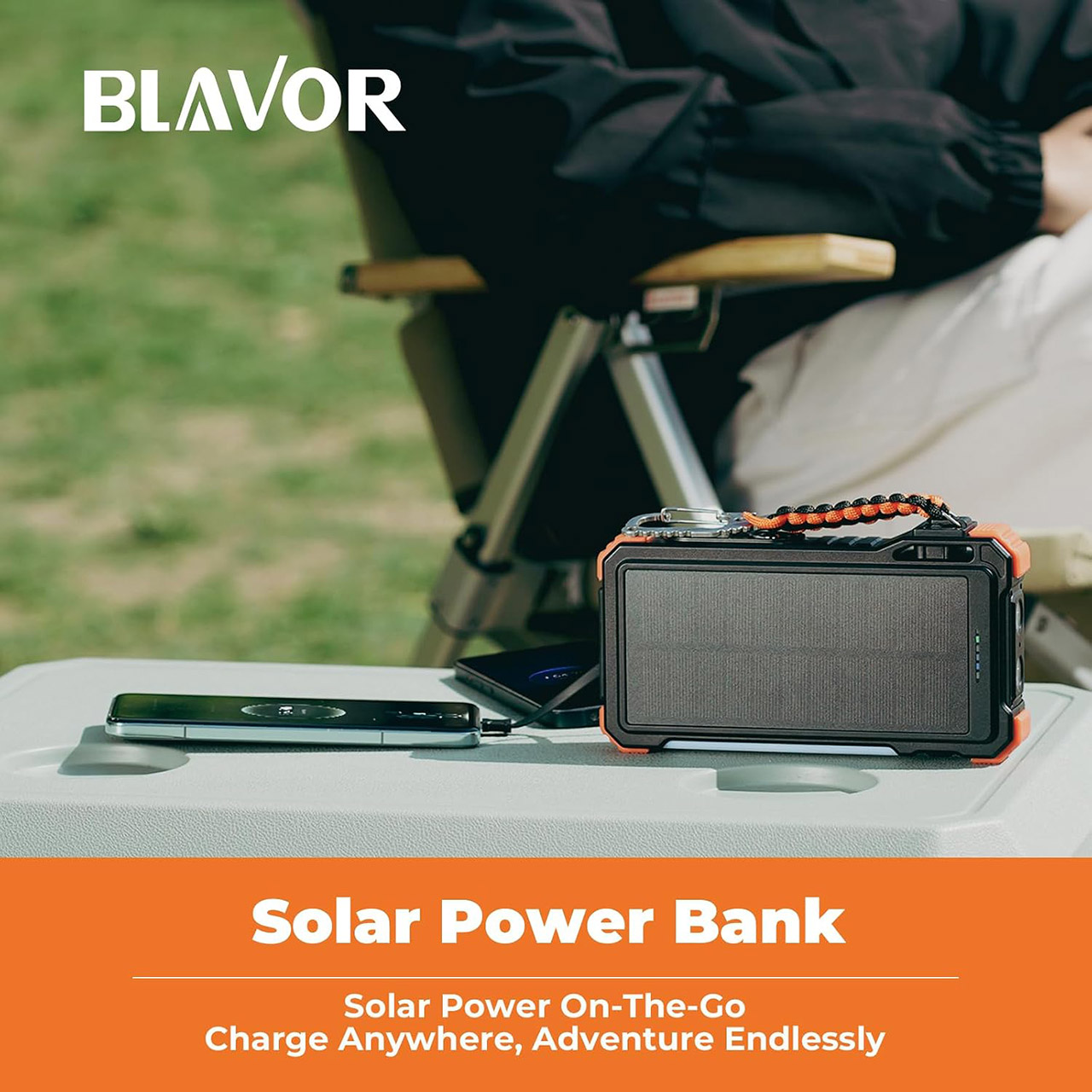 BLAVOR 20,000mAh Solar Charger Power Bank