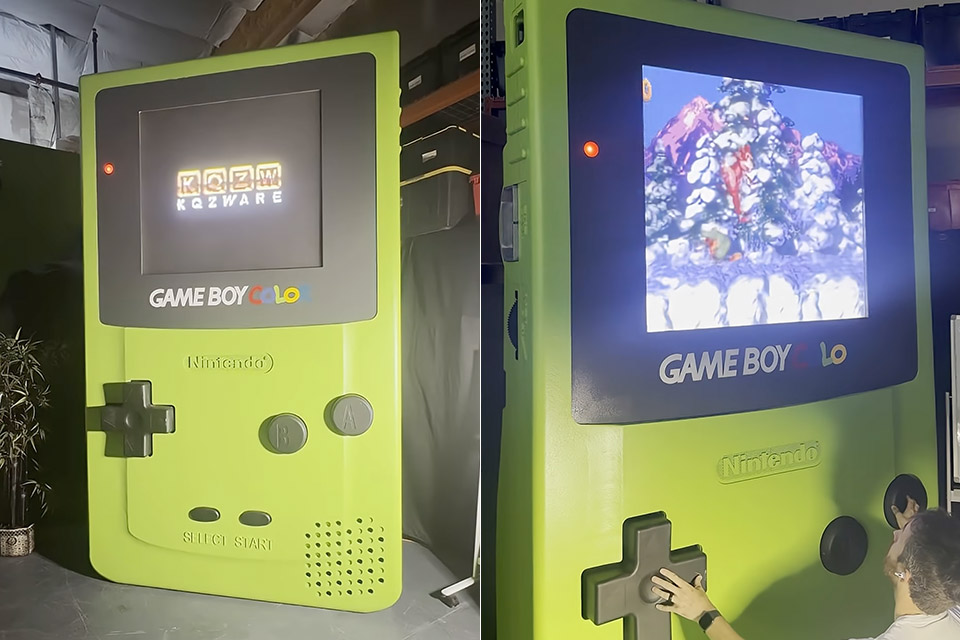 NickBuilds Giant Game Boy Color World's Largest