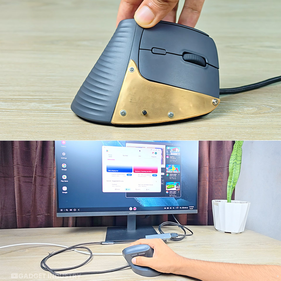 Working PC Inside Computer Mouse