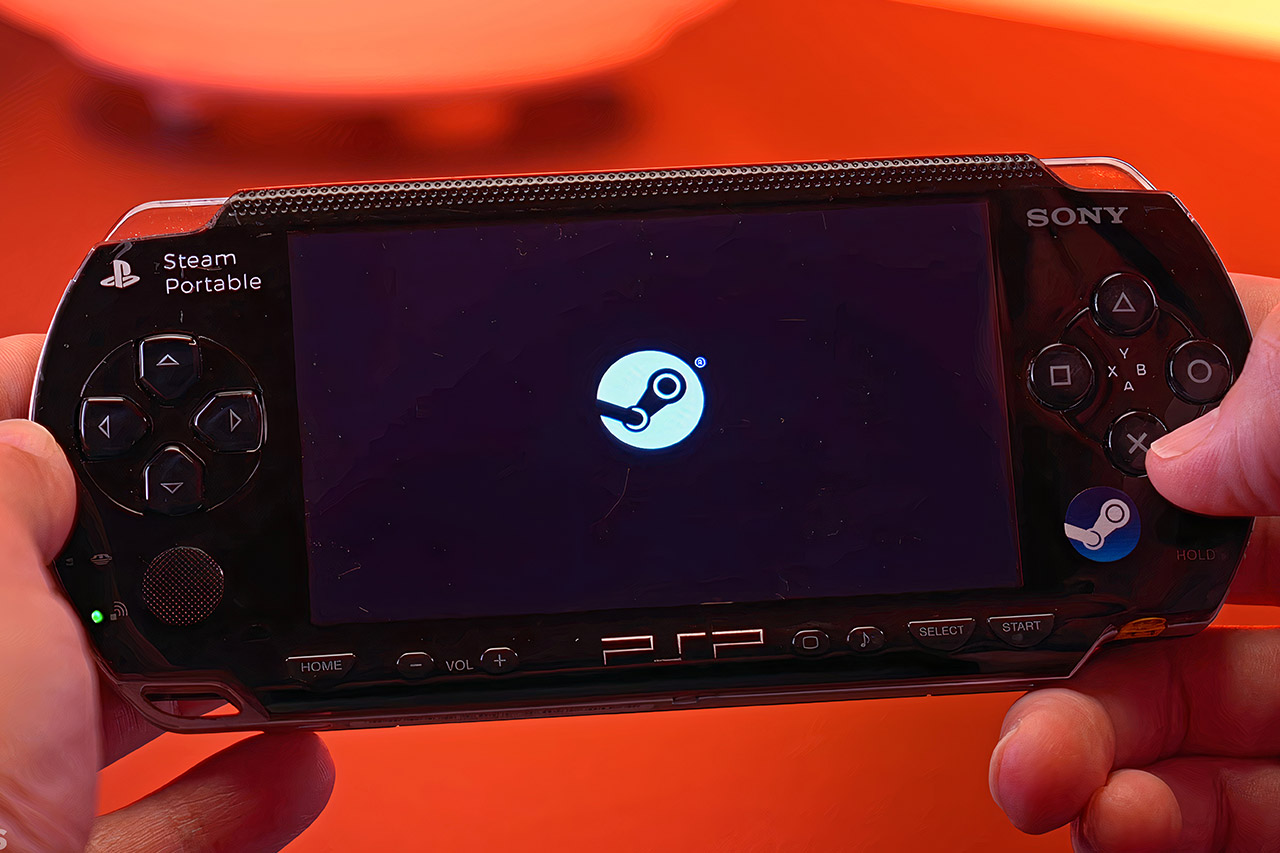Handheld Steam Portable Sony PSP Mod