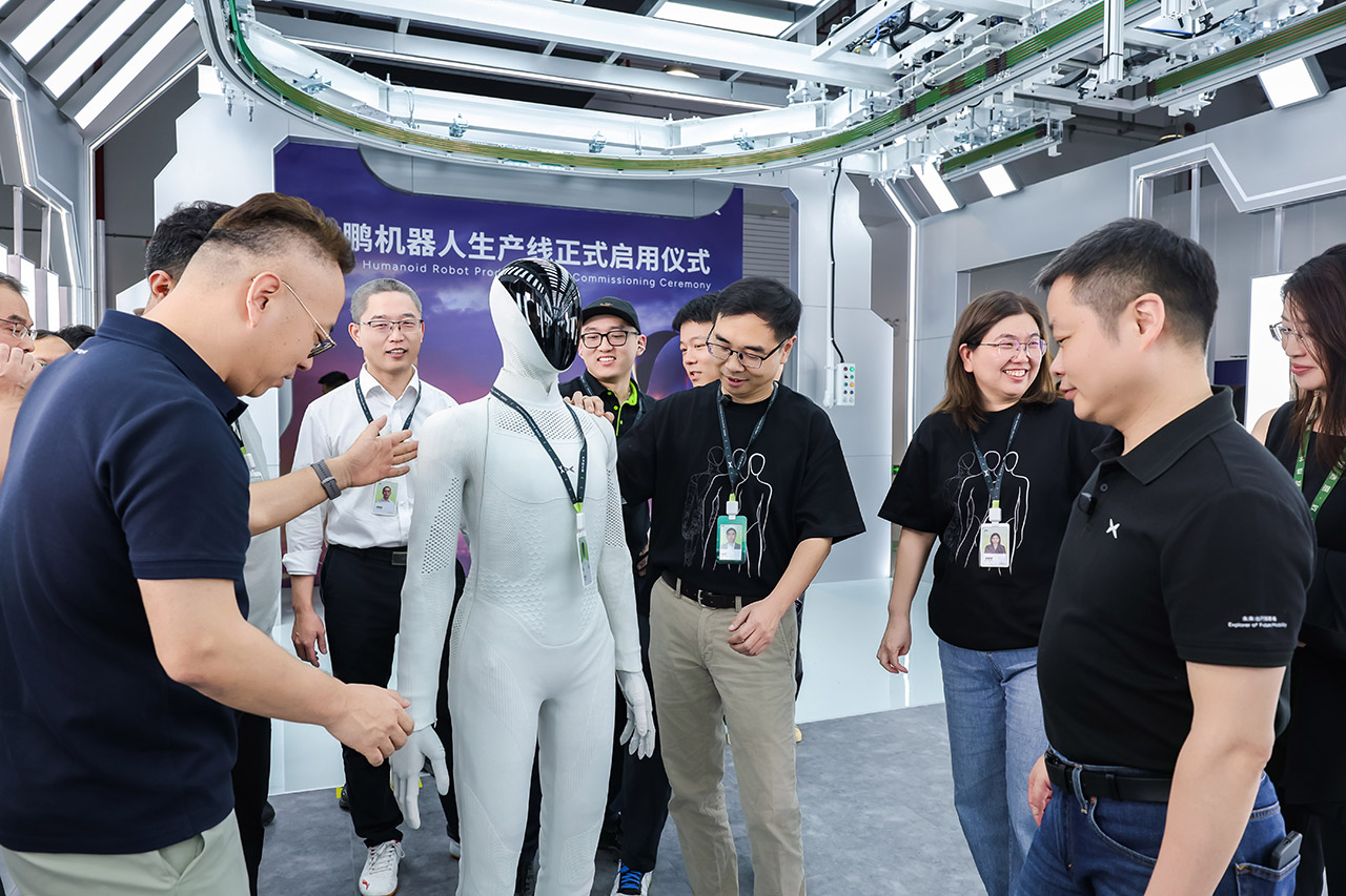XPENG Iron Humanoid Robot Production Line