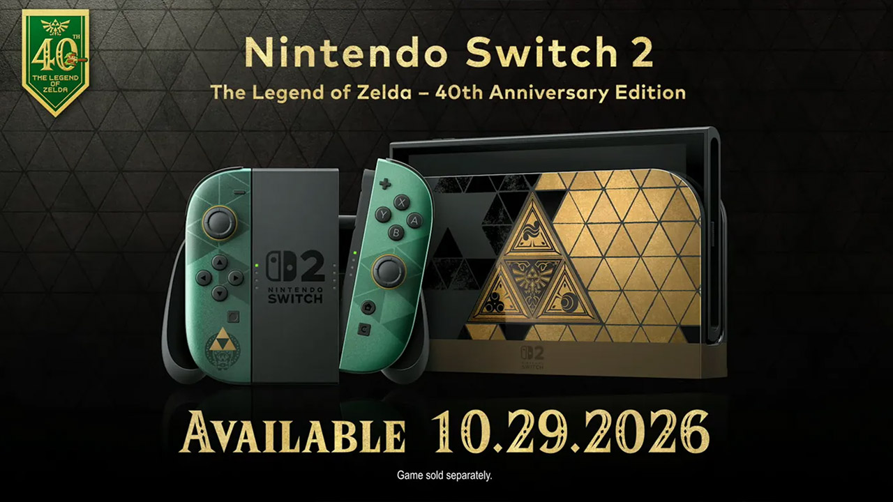 Nintendo Zelda 40th Anniversary Switch 2 Console Accessories