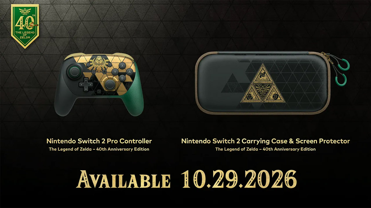 Nintendo Zelda 40th Anniversary Switch 2 Console Accessories