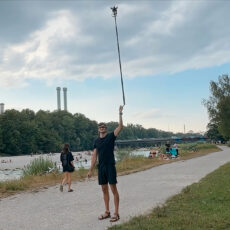 Self-Balancing Pole Drone