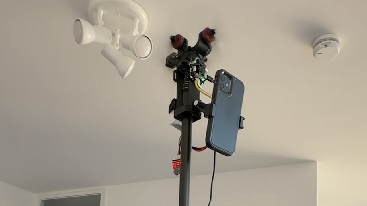 Self-Balancing Pole Drone