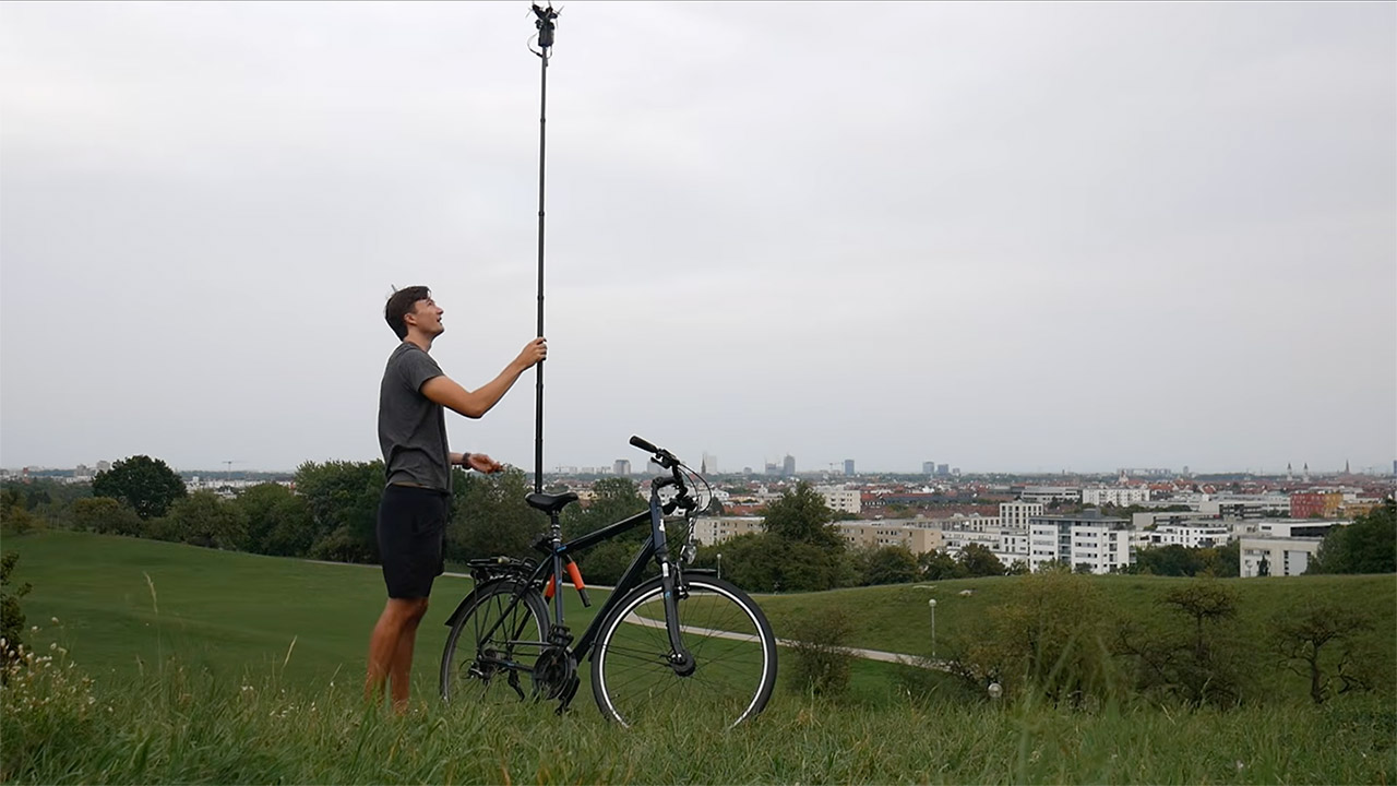 Self-Balancing Pole Drone