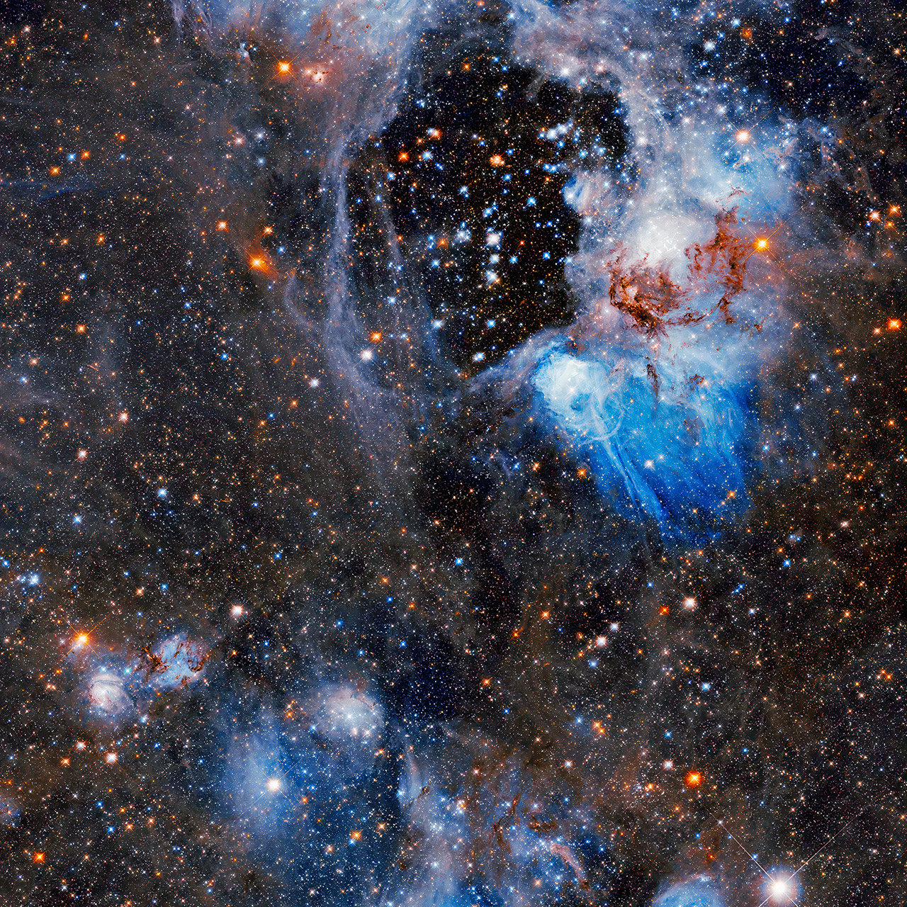 Hubble Telescope N44 Superbubble Large Magellanic Cloud