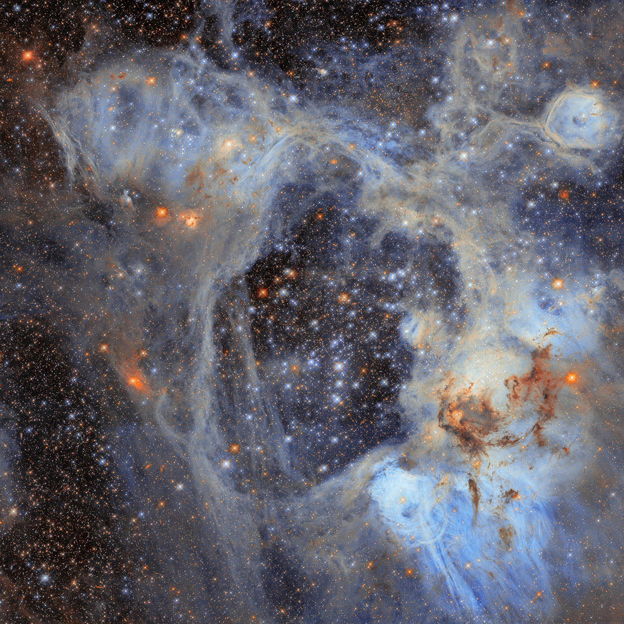 Hubble Telescope N44 Superbubble Large Magellanic Cloud
