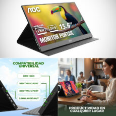 AOC 16T20 15.6" Inch Portable Monitor