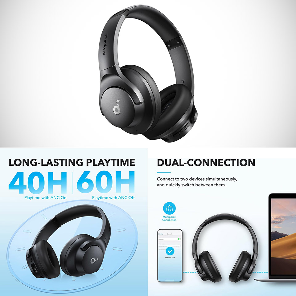Anker Soundcore Q20i Hybrid Noise Cancelling Headphones