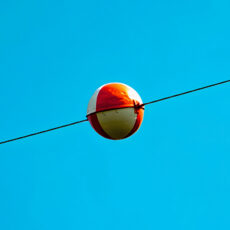 What are the Giant Orange Spheres Power Lines