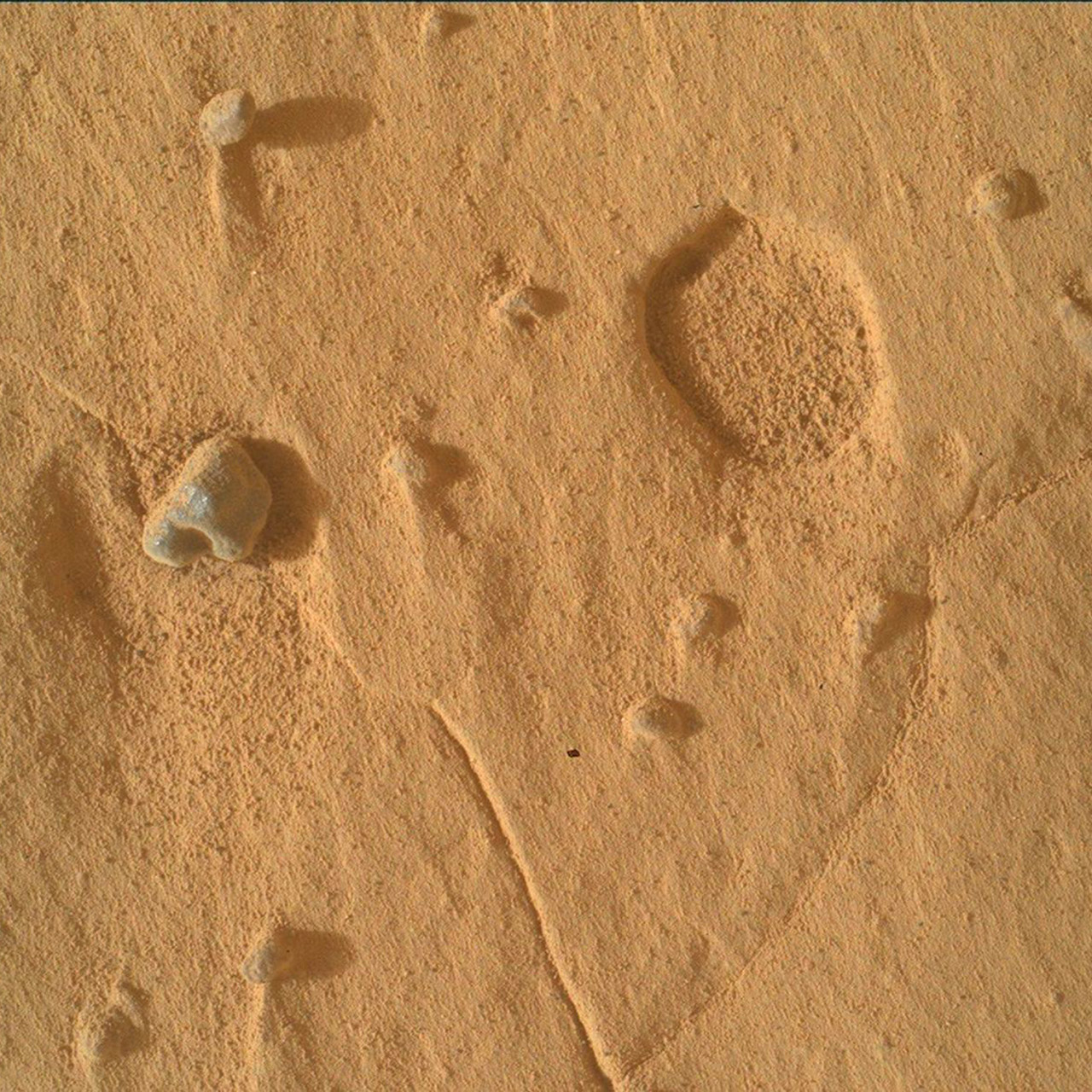 NASA Mars Curiosity Rover Footprints Mount Sharp