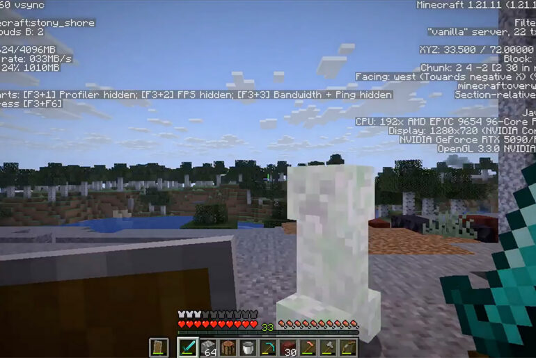 GPT-6 Astra Minecraft Creeper Explode Farmed Potatoes