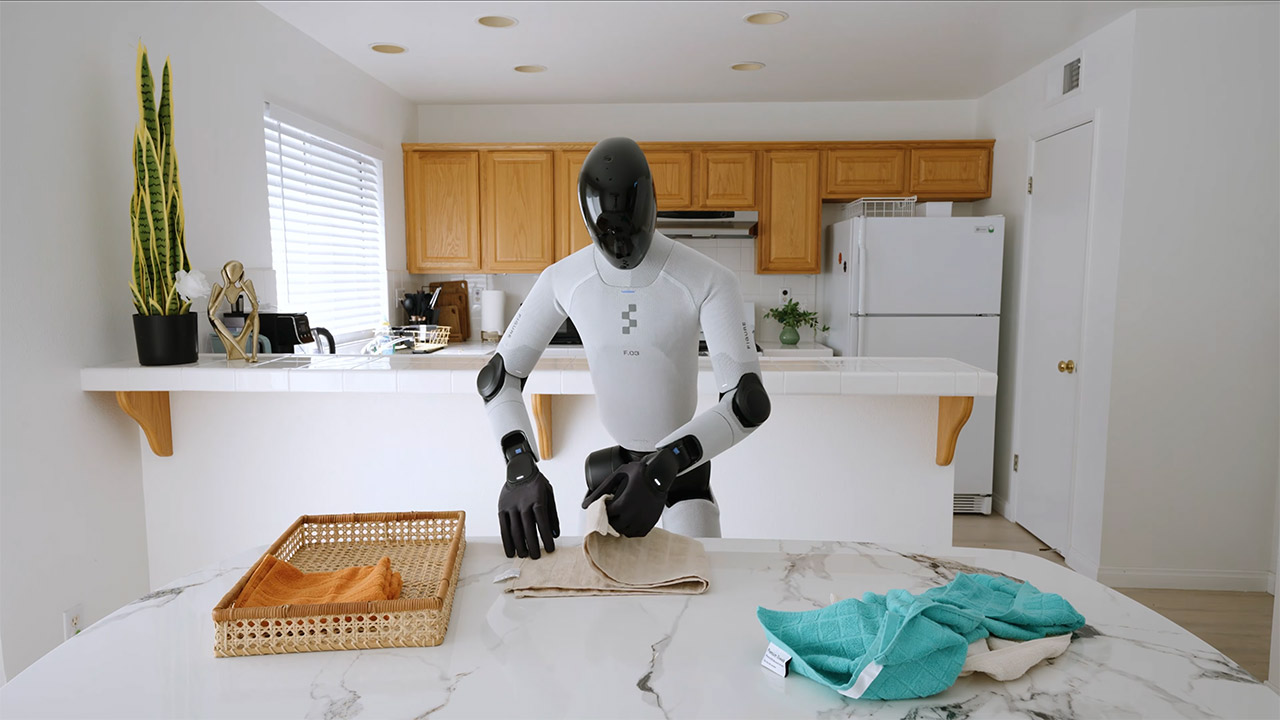 Figure Helix 2.5 Humanoid Robot Household Work