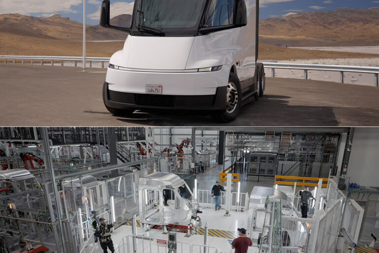 Top Gear Tesla Semi Test Drive Factory Tour
