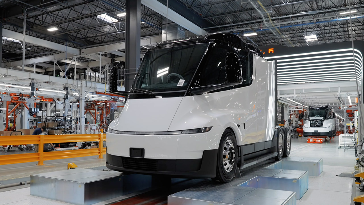 Top Gear Tesla Semi Test Drive Factory Tour