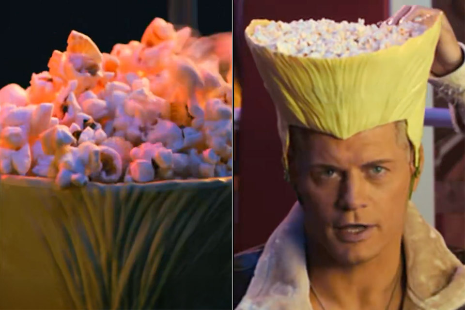 Street Fighter Wearable Guile Hair Popcorn Bucket AMC Theaters