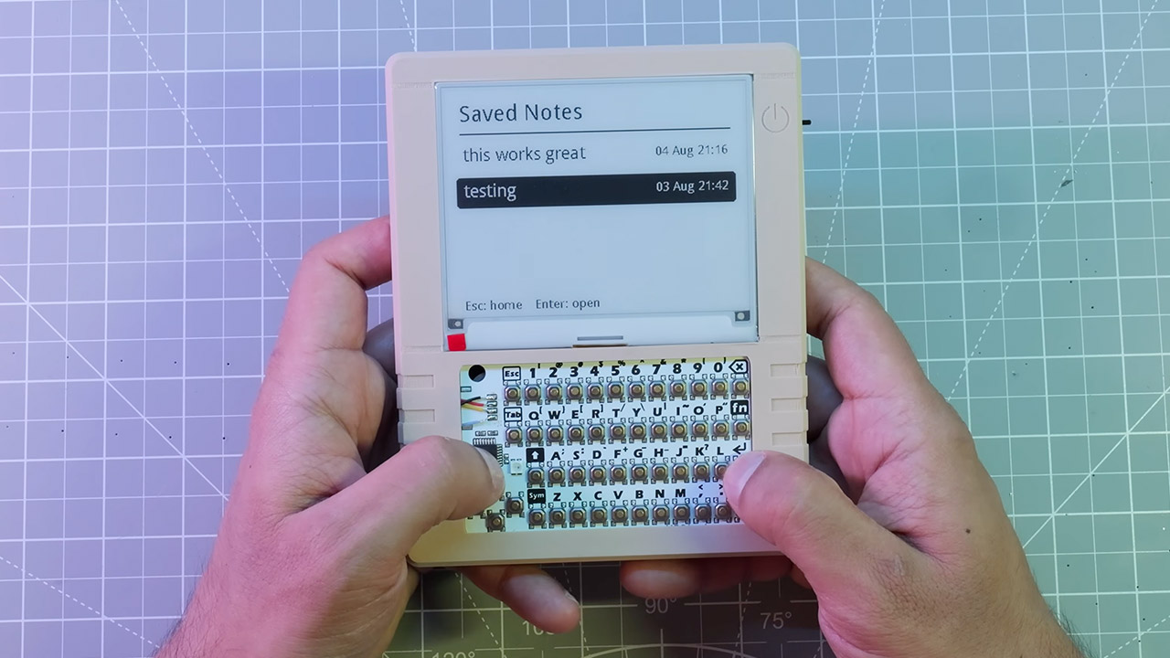 Mirza Makes ePaper Smart Journal Distraction Free Computer