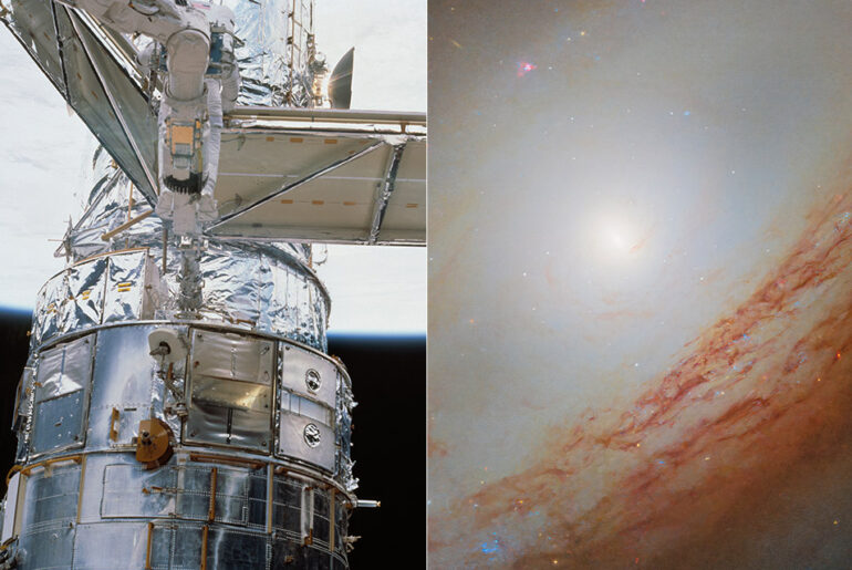 Hubble Space Telescope NGC 4698 Out of Sync Galaxy Virgo