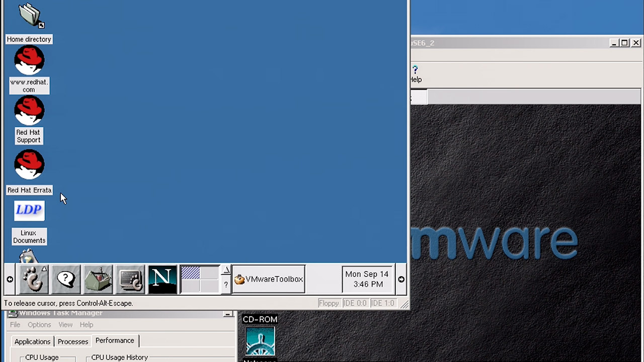 Virtual Machines on CD VMWare