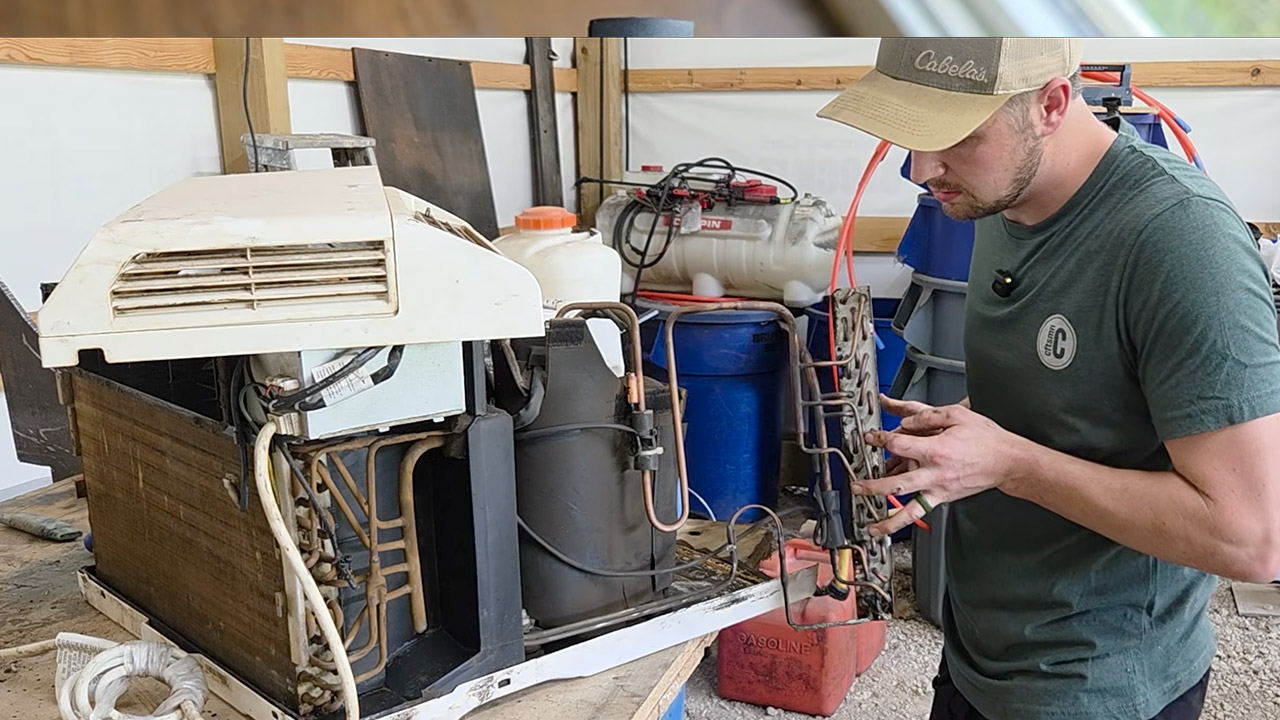 DIY Window A/C to Geothermal Heat Pump Project