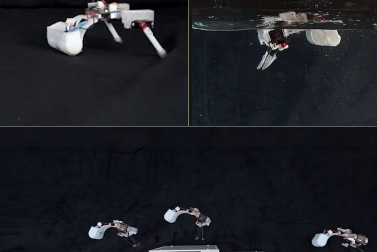 University of Michigan Robot Helical Legs Snapping