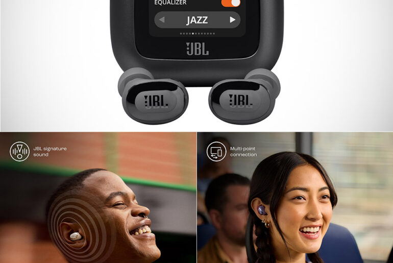 JBL Live Buds 3 Earbuds Screen Charging Case