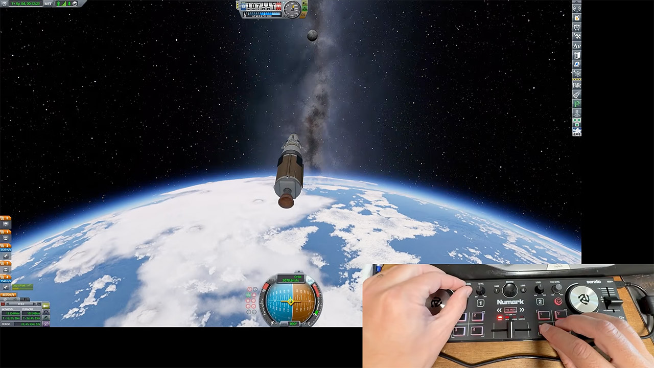 Scott Manley Launching Kerbal Spaceship Rocket DJ Mixer