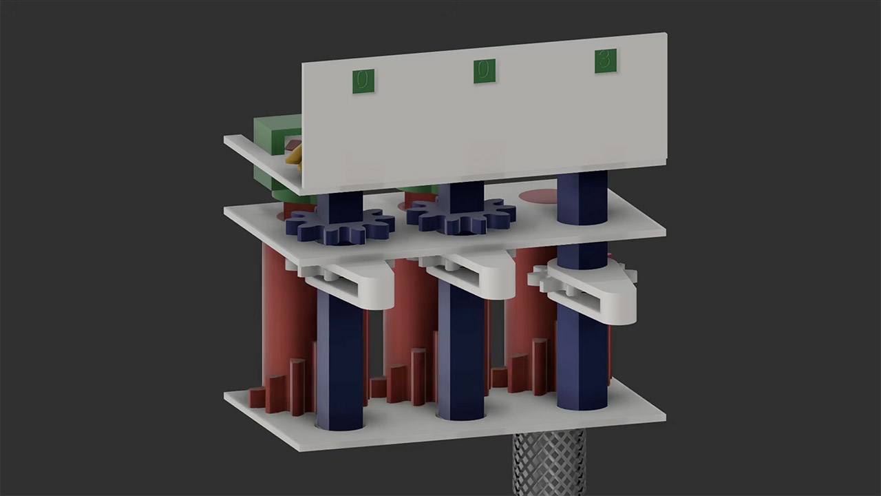3D-Printed Mechanical Calculator