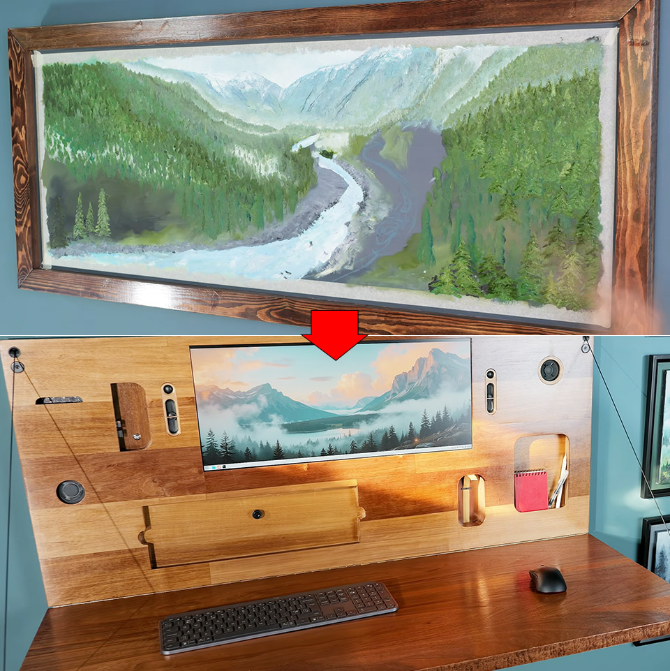 DIY Perks Invisible PC Desk Build