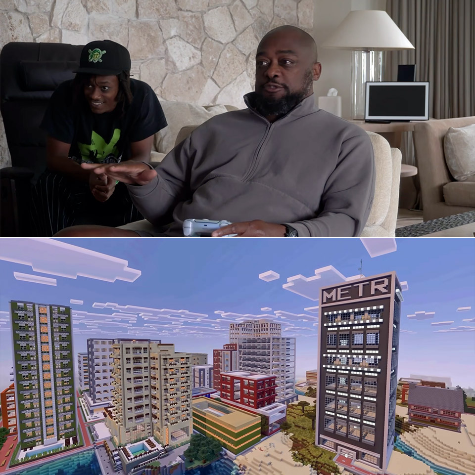 Mike Tomlin Minecraft City World Tour Video