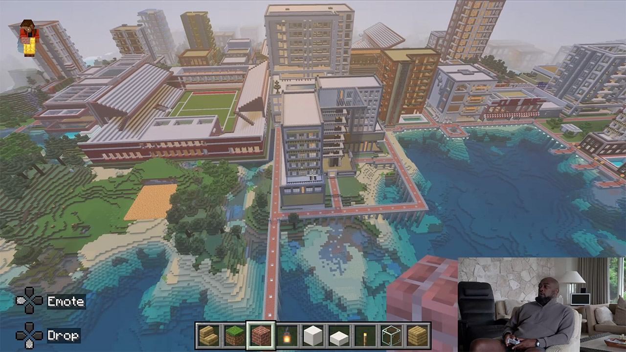 Mike Tomlin Minecraft City World Tour Video