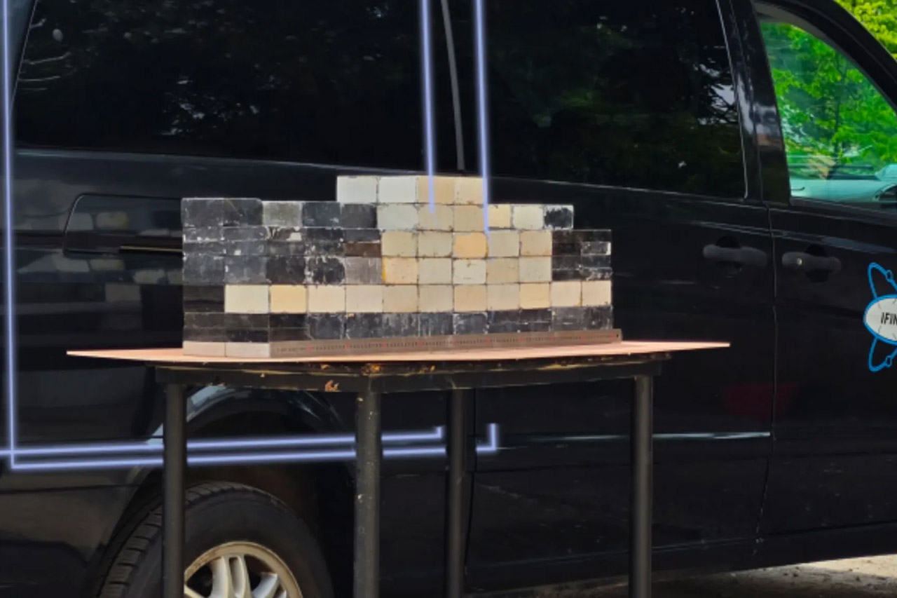 Laser Muons Photographed Lead Blocks Through Concrete
