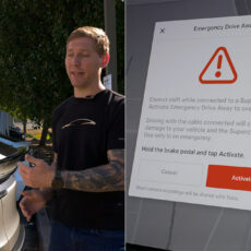 Tesla Emergency Drive Away Supercharger Charging
