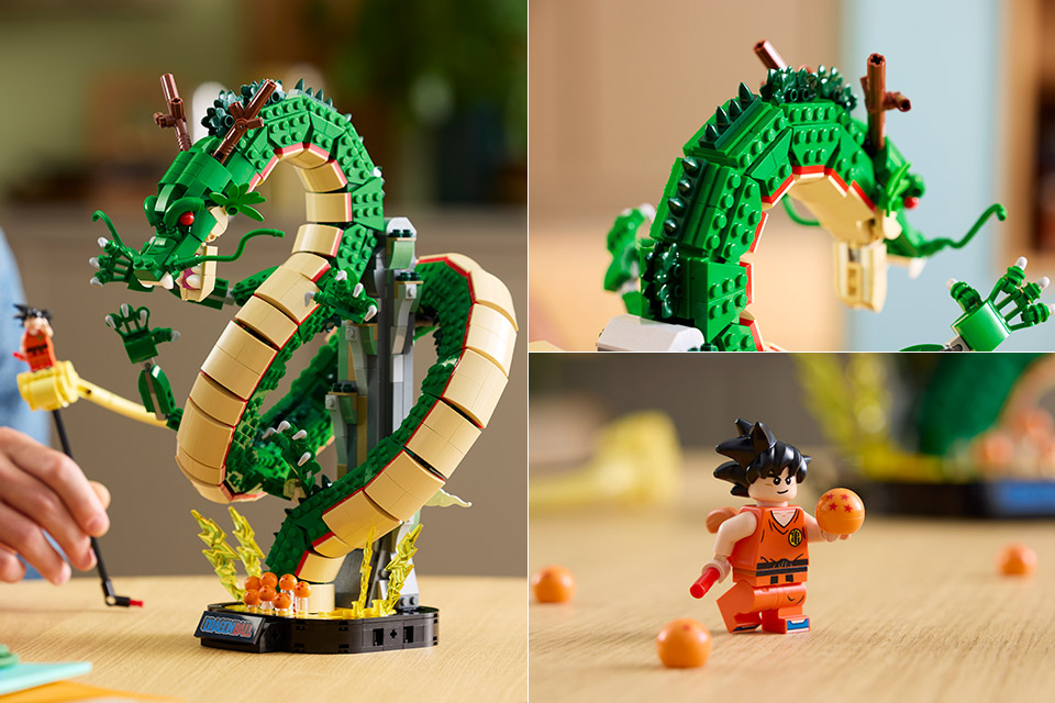 LEGO Icons Dragon Ball Shenron and Goku Set 11390