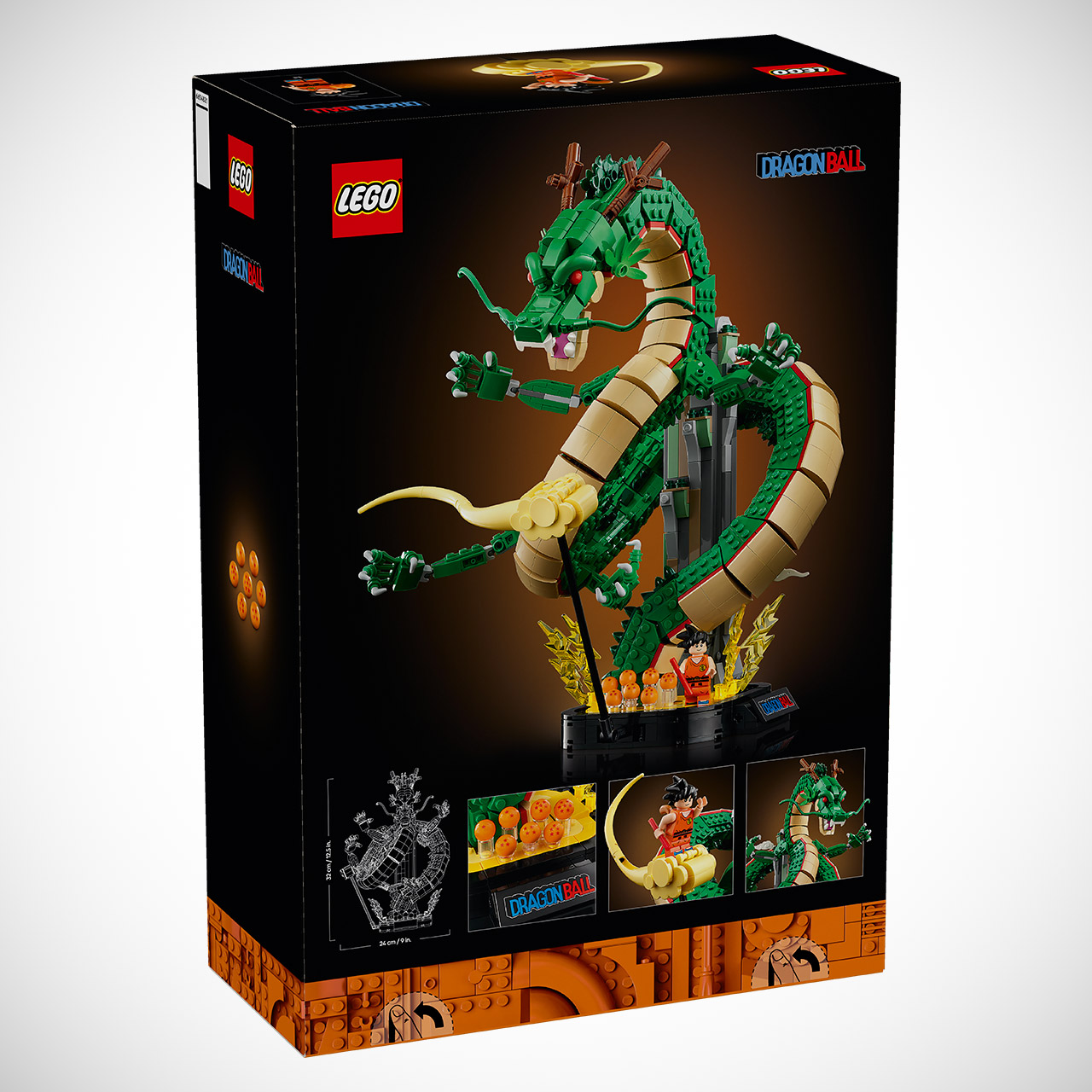 LEGO Icons Dragon Ball Shenron and Goku Set 11390 Box