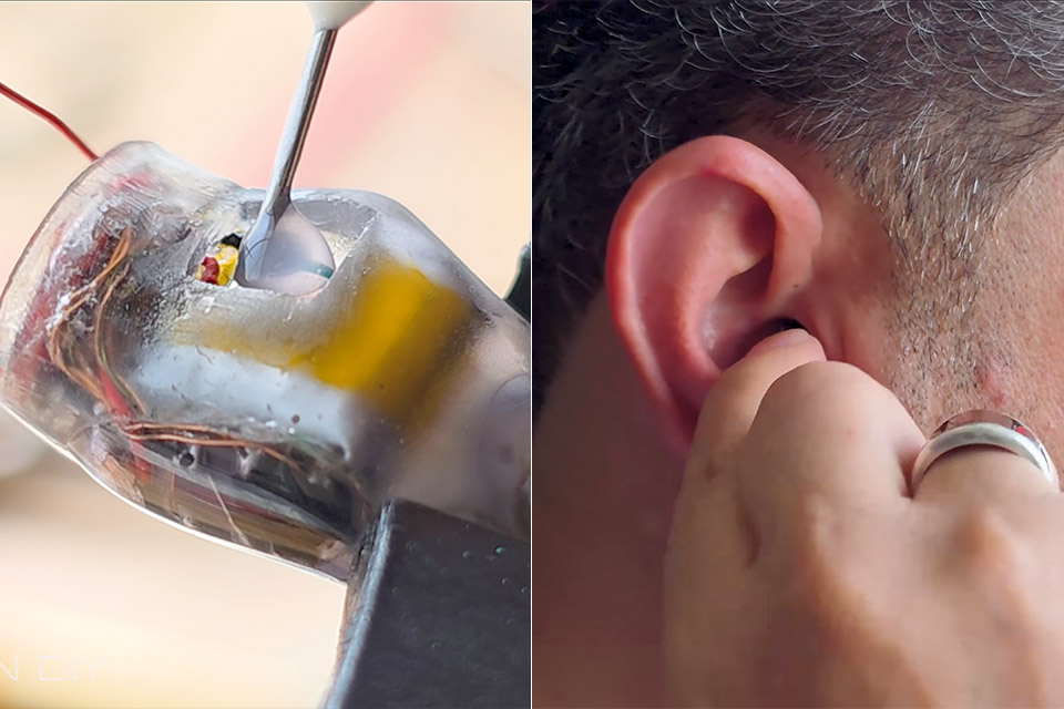 DIY Homemade Invisible Earphones Earbuds