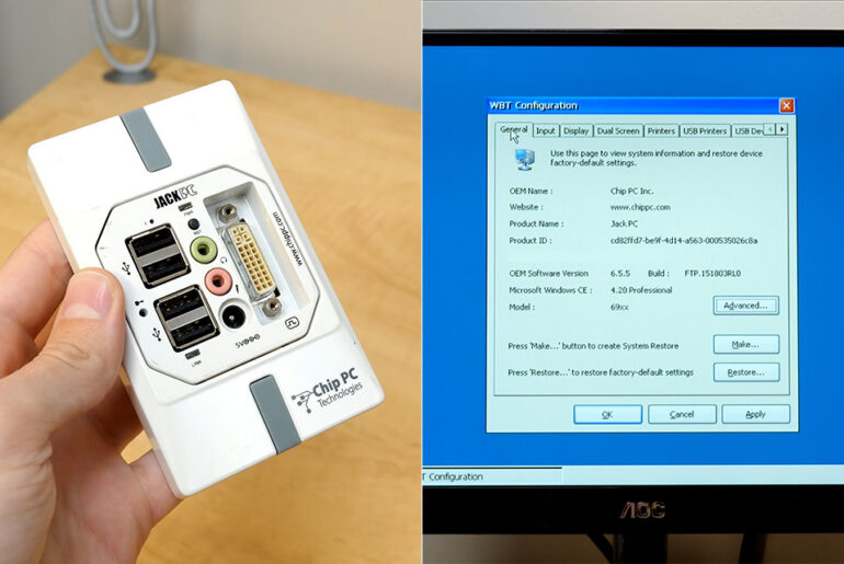 Chip PC Technologies Jack PC Wall Outlet Computer
