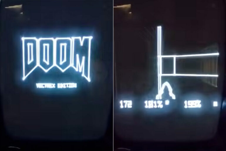 DOOM on the Vectrex Game Console Mod