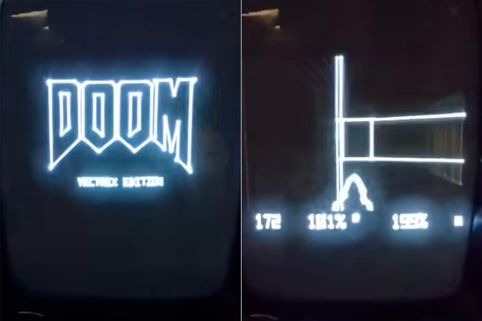 DOOM on the Vectrex Game Console Mod