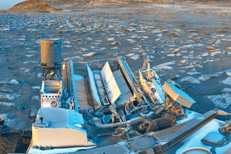 NASA Curiosity Rover 5,000th Day on Mars Postcard Chocolatal