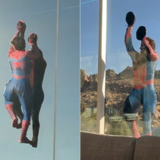 Jake Laser Spider-Man Gecko Climbing Suit