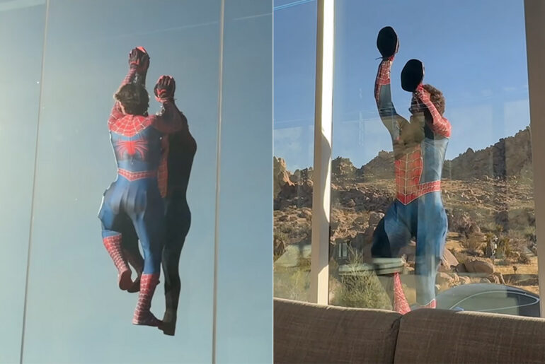 Jake Laser Spider-Man Gecko Climbing Suit