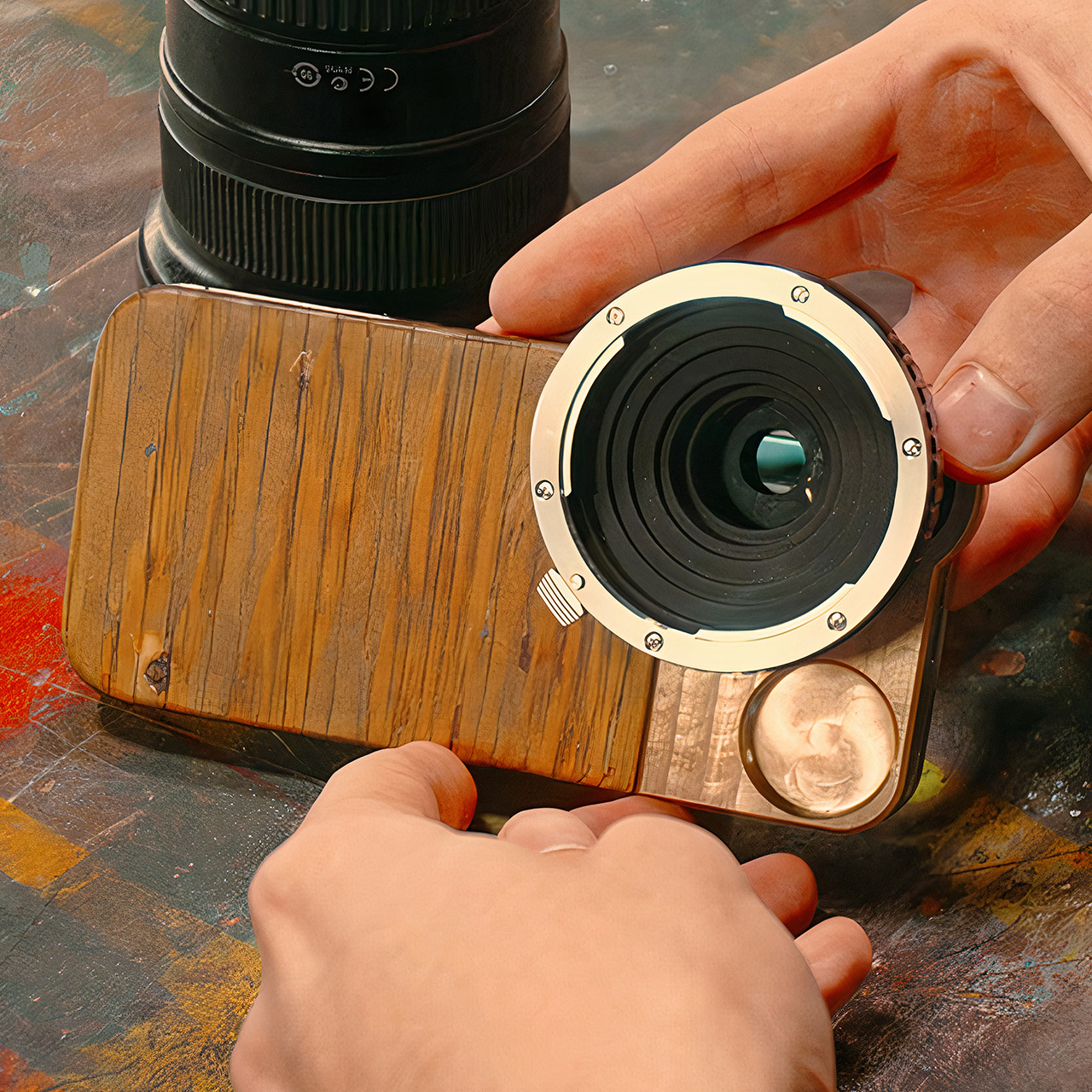 CMOUNTIPHONE2 Mounting DSLR Lenses iPhone 13 Mod