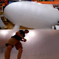 Avery Flies 27-Foot Blimp