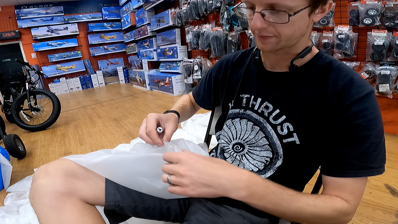 Avery Flies 27-Foot Blimp