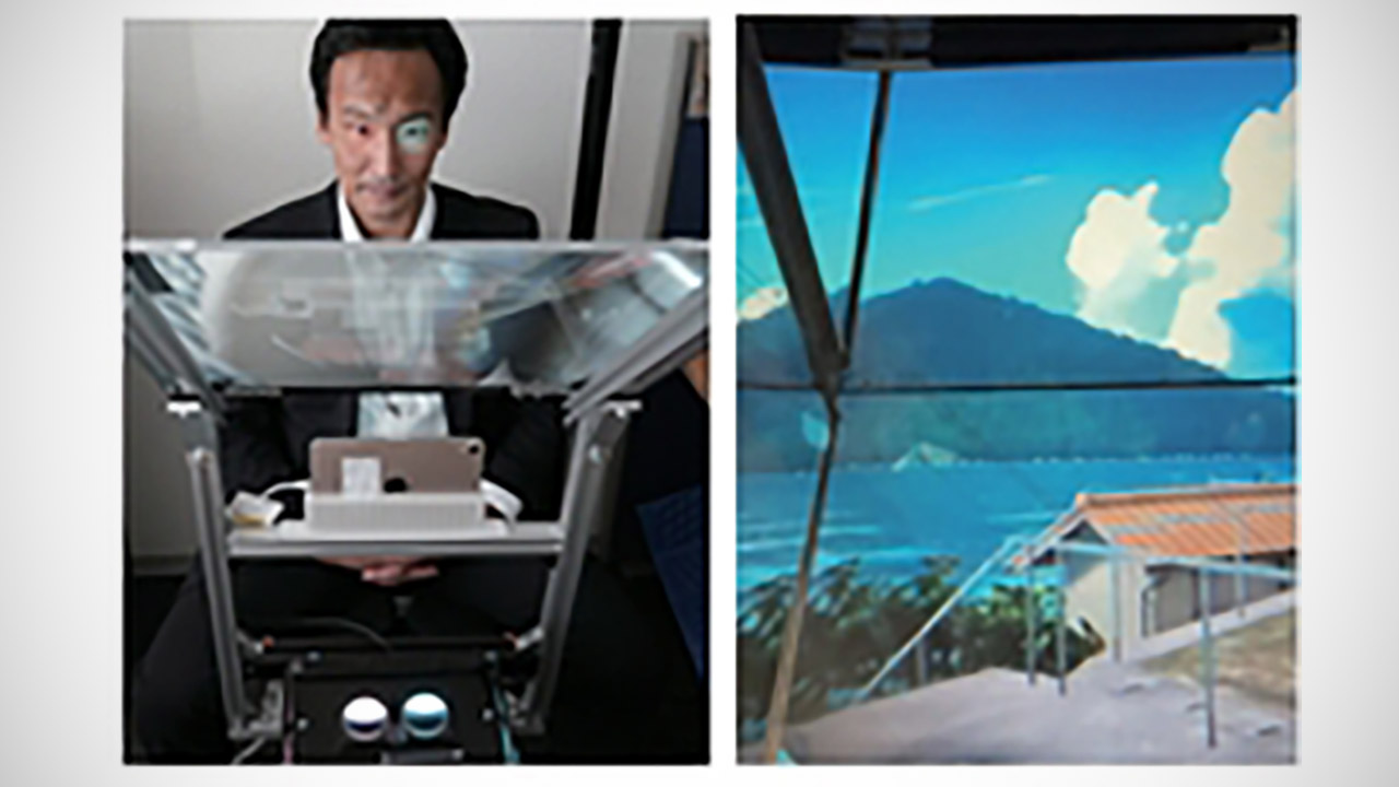 Mountless Aerial HMD Floating Virtual Reality Without Headset